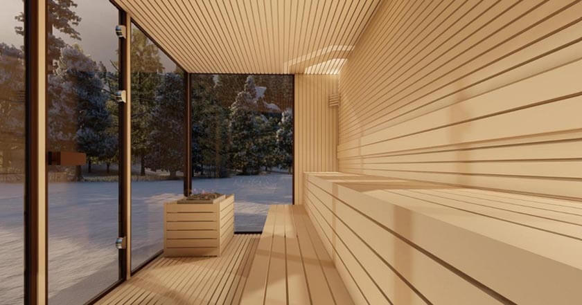 açık alan için sauna imalatı