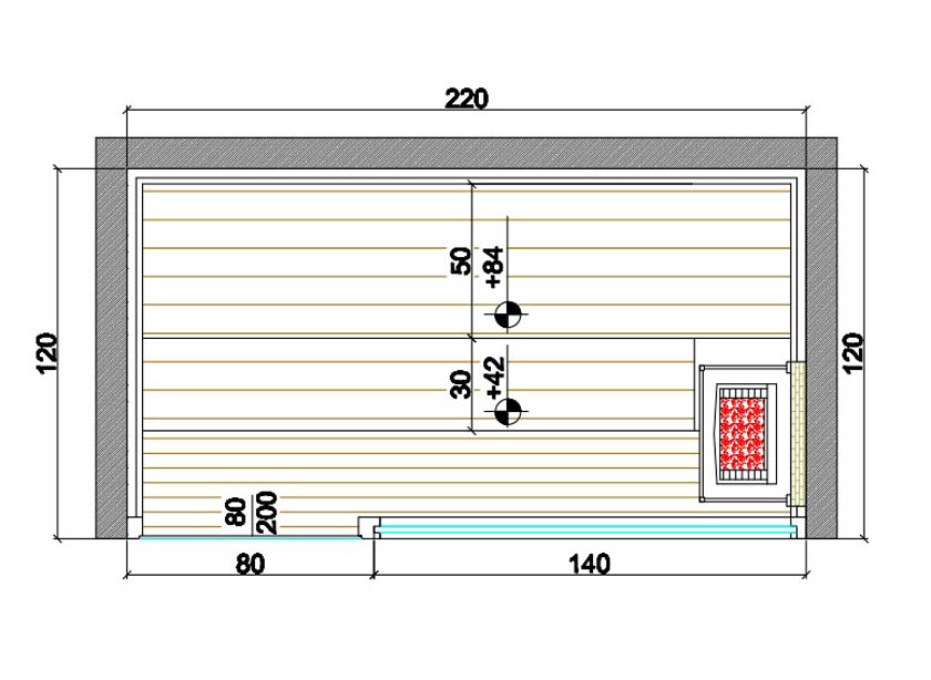 220 x 120 cm sauna imalat fiyatı