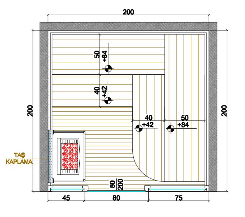 akdeniz çamı ile sauna malat fiyatı